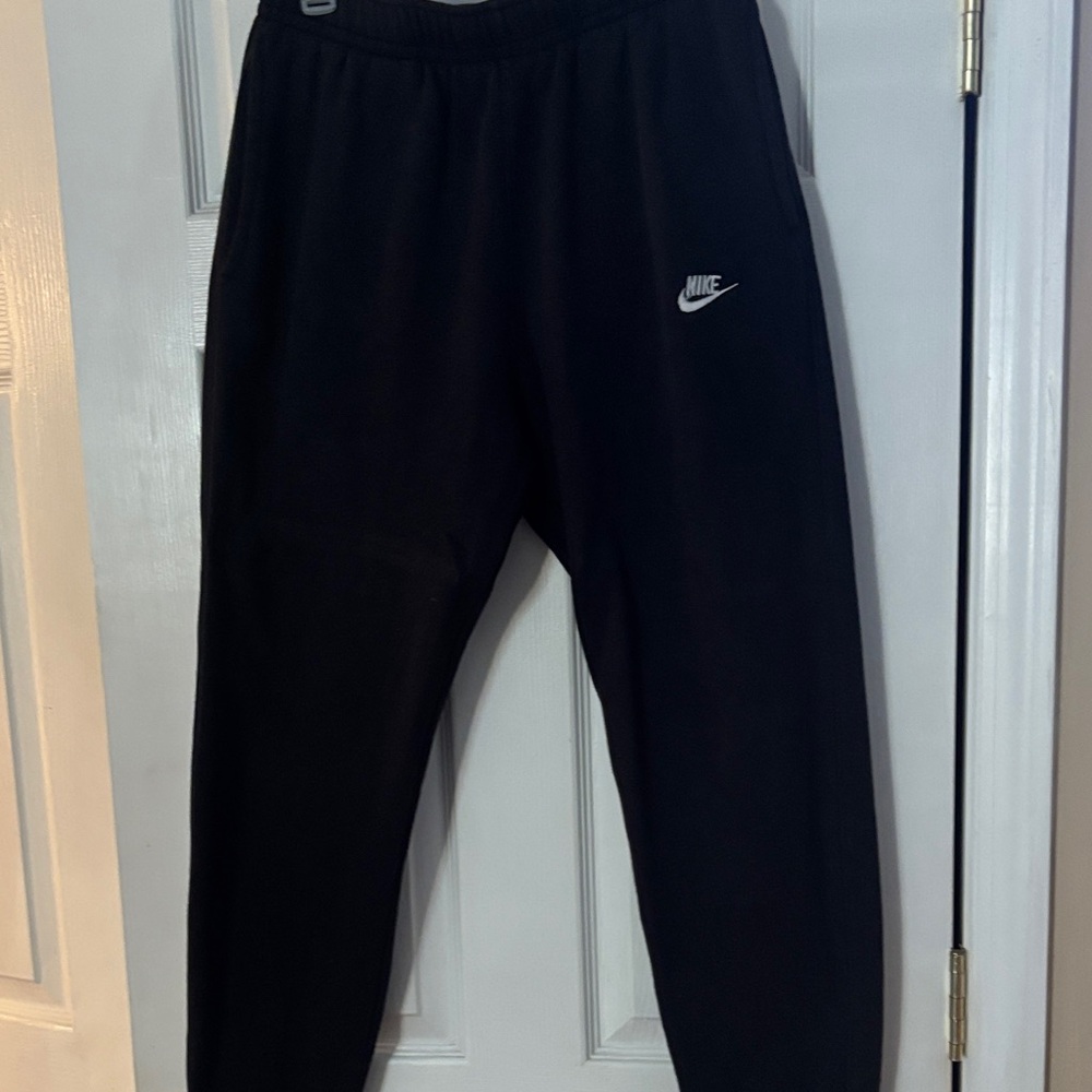 Nike Black Joggers with White Logo
